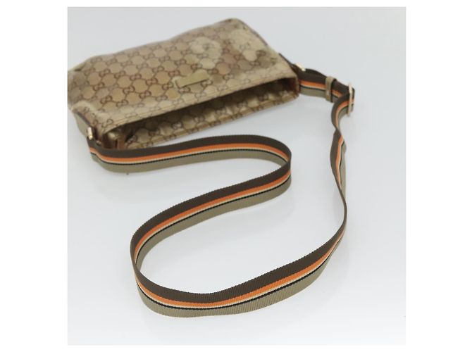 Borsa a spalla GG Crystal GUCCI Marrone Oro 189749 Auth 125954 D'oro - vista 7