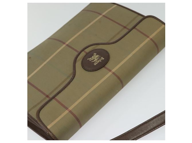Autre Marque Borsa a Spalla Burberrys Nova Check in Tela Beige Oro Auth BA2751 D'oro - vista 6
