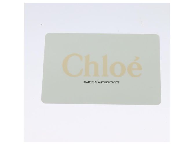 Chloé Borsa a Spalla Chloe Fay in Pelle Scamosciata Beige Oro Auth BA2586 D'oro - vista 22