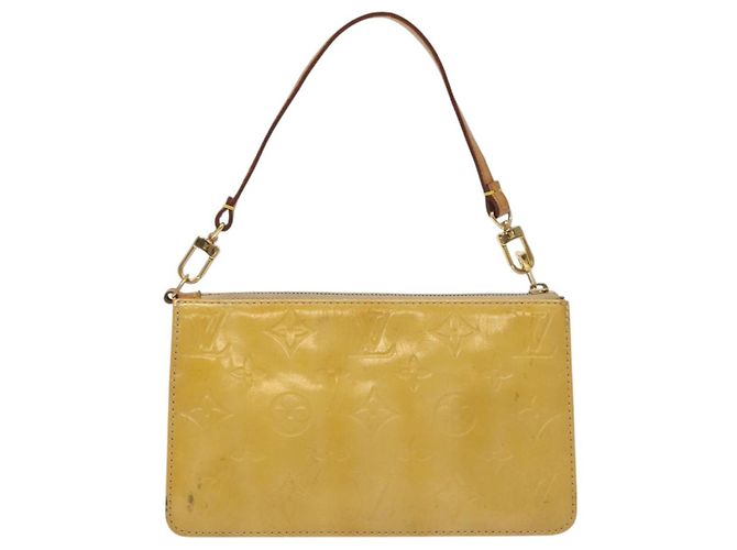 LOUIS VUITTON Monogram Vernis Lexington Pouch Beige M91010 LV Auth bs26303 - view 2
