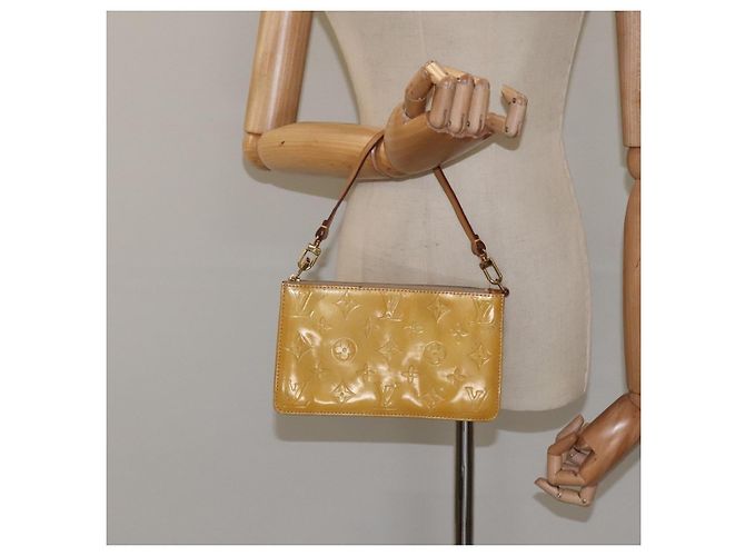 LOUIS VUITTON Monogram Vernis Lexington Pouch Beige M91010 LV Auth bs26303 - view 21