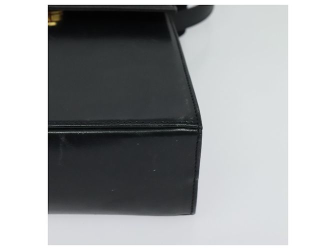 Borsa a mano Salvatore Ferragamo in pelle 2 vie blu navy oro Auth 125933 - vista 13
