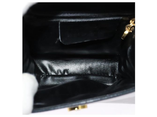 Borsa a mano Salvatore Ferragamo in pelle 2 vie blu navy oro Auth 125933 - vista 17