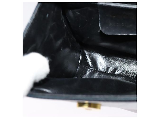 Borsa a mano Salvatore Ferragamo in pelle 2 vie blu navy oro Auth 125933 - vista 19