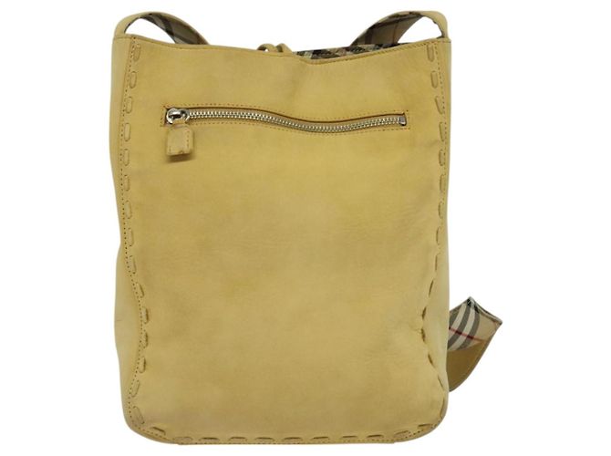 Autre Marque Borsa a spalla Burberrys Blue Label in suede beige argento autentica ti3150 - vista 2