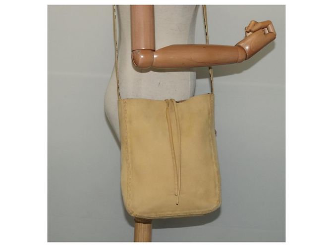 Autre Marque Borsa a spalla Burberrys Blue Label in suede beige argento autentica ti3150 - vista 20