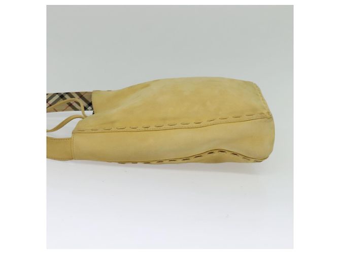 Autre Marque Borsa a spalla Burberrys Blue Label in suede beige argento autentica ti3150 - vista 3