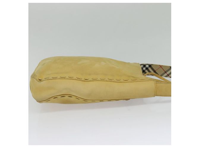 Autre Marque Borsa a spalla Burberrys Blue Label in suede beige argento autentica ti3150 - vista 4