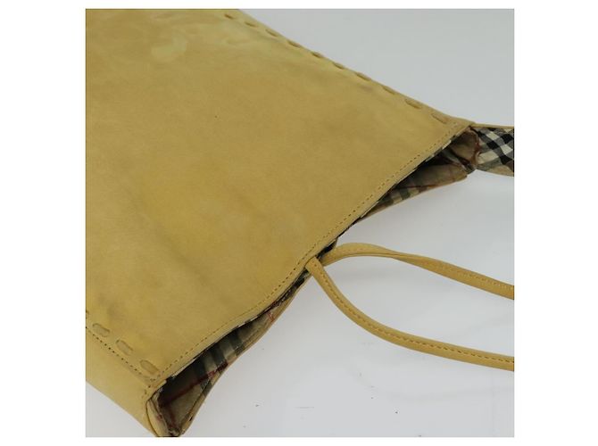 Autre Marque Borsa a spalla Burberrys Blue Label in suede beige argento autentica ti3150 - vista 6
