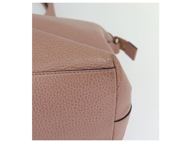Borsa a mano in pelle GUCCI Outlet Rosa Oro 449651 Auth bs26235 D'oro - vista 13