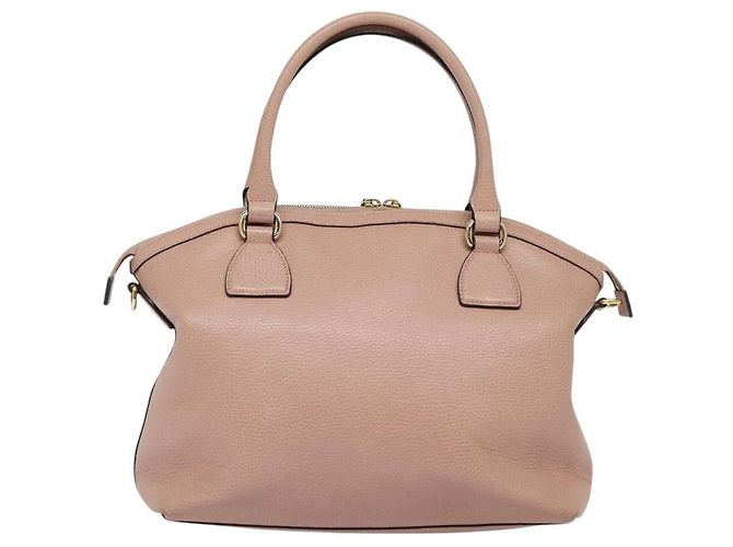 Borsa a mano in pelle GUCCI Outlet Rosa Oro 449651 Auth bs26235 D'oro - vista 3