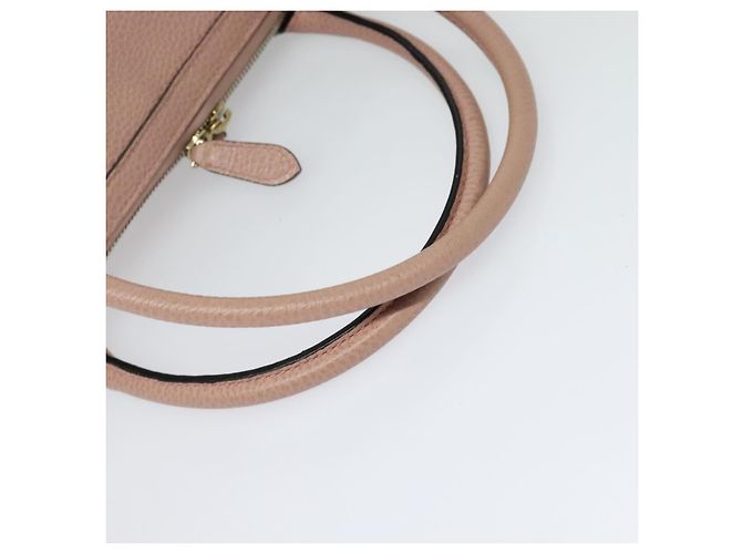 Borsa a mano in pelle GUCCI Outlet Rosa Oro 449651 Auth bs26235 D'oro - vista 7
