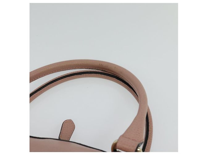 Borsa a mano in pelle GUCCI Outlet Rosa Oro 449651 Auth bs26235 D'oro - vista 8