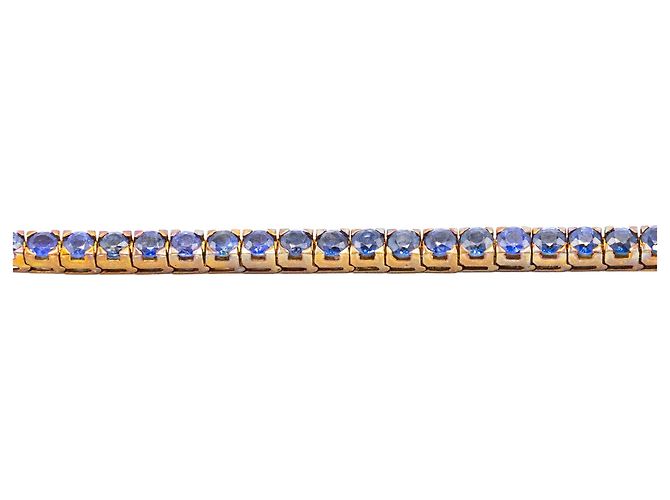 Autre Marque Bracciale in zaffiro in oro giallo 18K Blu - vista 4