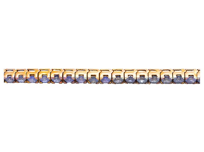 Autre Marque Bracciale in zaffiro in oro giallo 18K Blu - vista 6