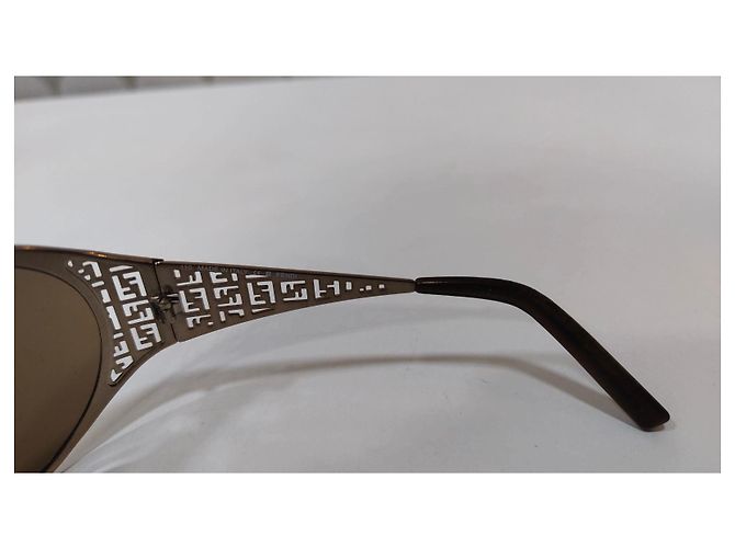 Gafas de sol Fendi Doradas Lentes Marrones Degradadas Dorado - vista 7
