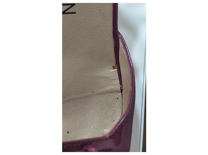 Louis Vuitton Slingback Pumps Lila Lackleder - Ansicht 11