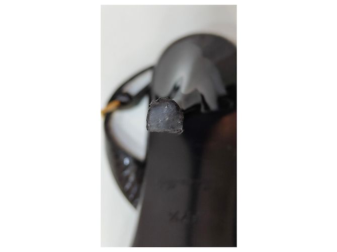 Louis Vuitton Stiletto High Heels Schwarz Leder - Ansicht 10