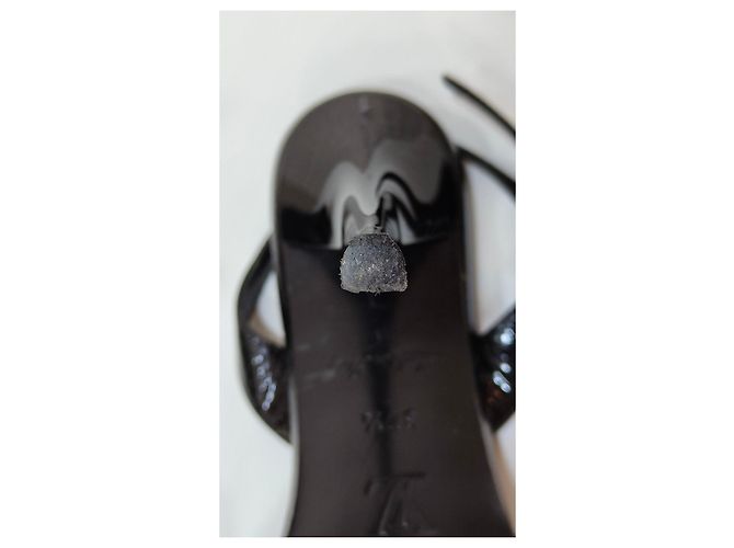 Louis Vuitton Stiletto High Heels Schwarz Leder - Ansicht 11