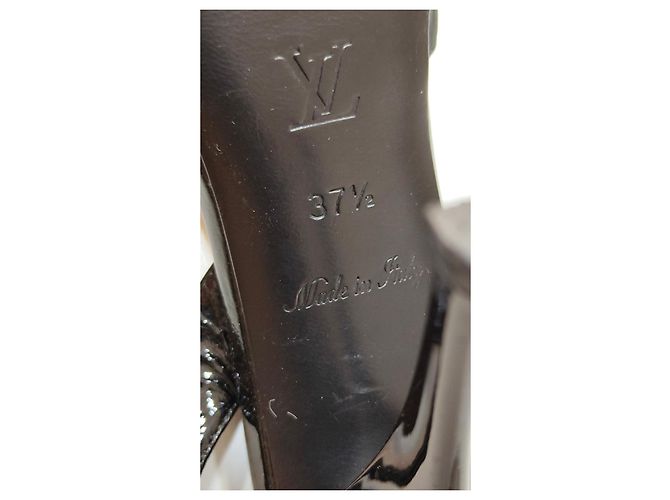 Louis Vuitton Stiletto High Heels Schwarz Leder - Ansicht 12