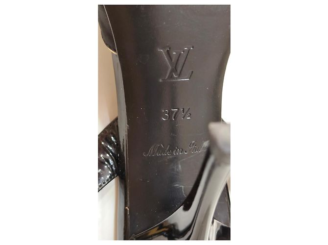 Louis Vuitton Stiletto High Heels Schwarz Leder - Ansicht 13