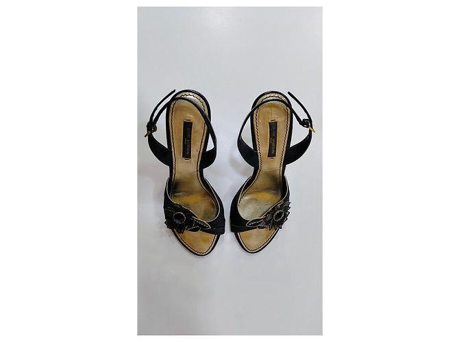 Louis Vuitton Stiletto High Heels Schwarz Leder - Ansicht 3