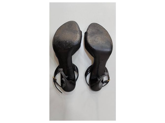 Louis Vuitton Stiletto High Heels Schwarz Leder - Ansicht 9