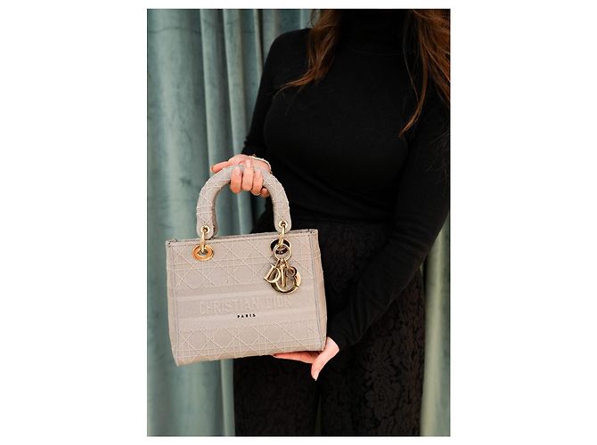 Christian Dior Dior Lady D-LITE graue Medium - Ansicht 7