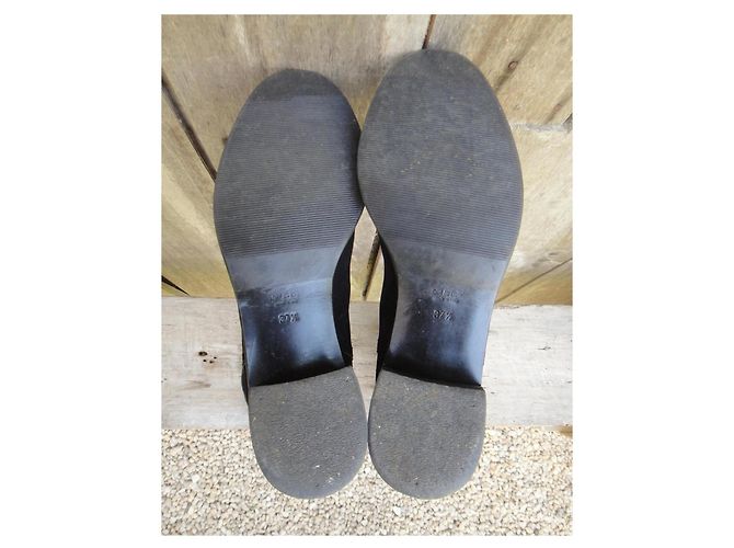 Botas de montar Gucci en ante negro - vista 5