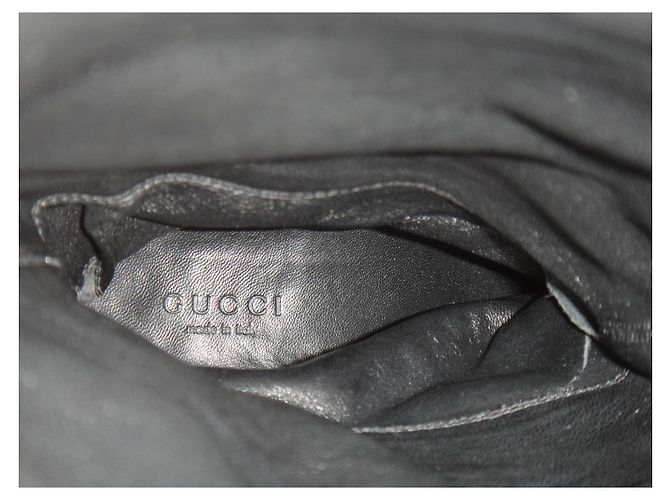 Botas de montar Gucci en ante negro - vista 9