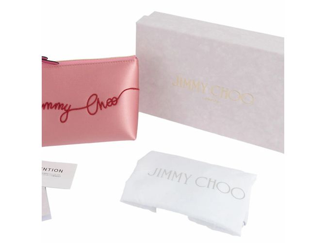 Pochette in satin rosa Jimmy Choo - vista 10