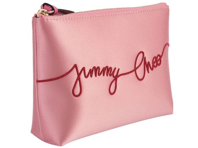 Pochette in satin rosa Jimmy Choo - vista 2