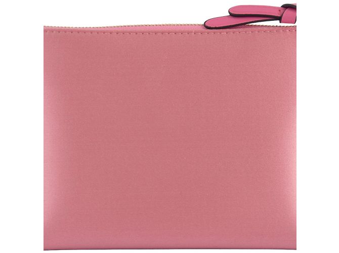 Pochette in satin rosa Jimmy Choo - vista 3