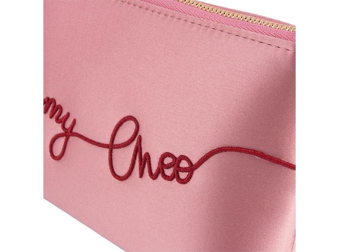 Pochette in satin rosa Jimmy Choo - vista 6