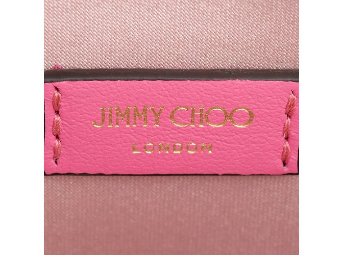 Pochette in satin rosa Jimmy Choo - vista 8