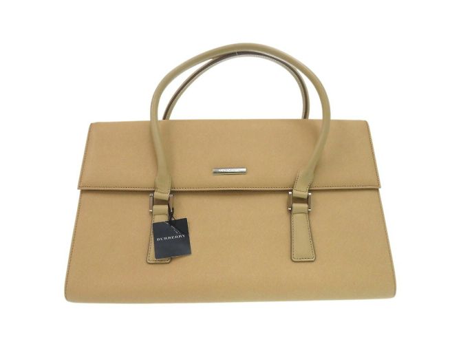 Borsa in PVC beige Burberry - vista 2