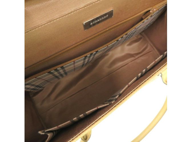 Borsa in PVC beige Burberry - vista 6