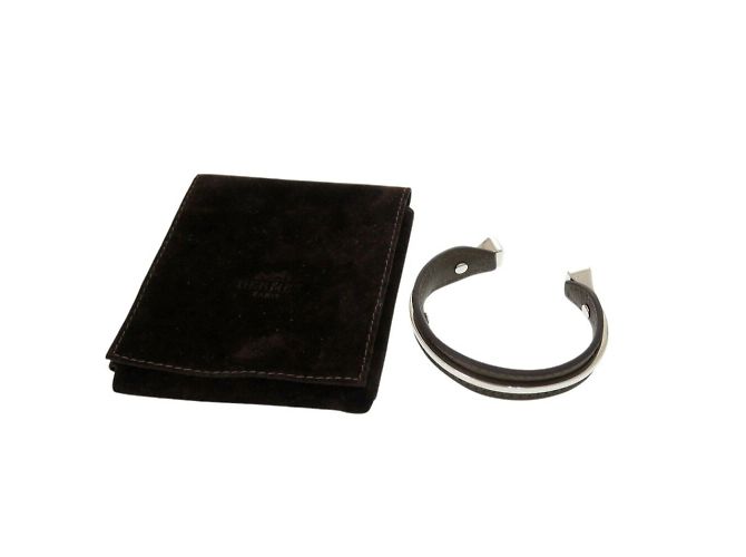 Hermès-Armband in Braun und Silber - Ansicht 3
