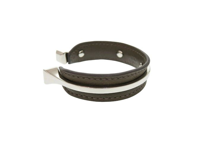 Hermès-Armband in Braun und Silber - Ansicht 5