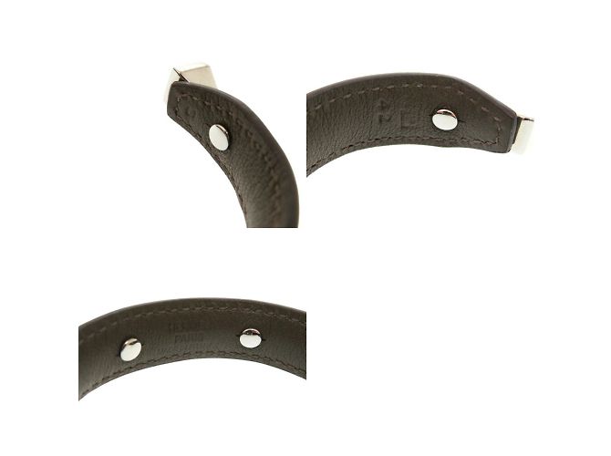 Hermès-Armband in Braun und Silber - Ansicht 7