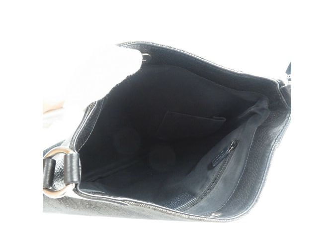Borsa a spalla Gucci 196140 in tela GG nera Nero - vista 5