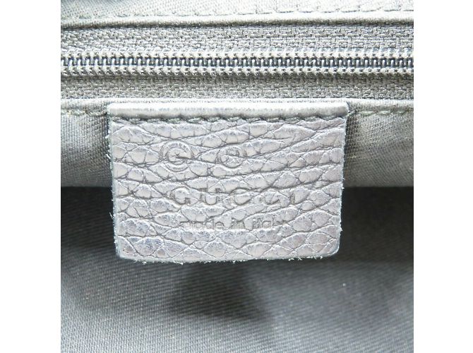 Borsa a spalla Gucci 196140 in tela GG nera Nero - vista 7