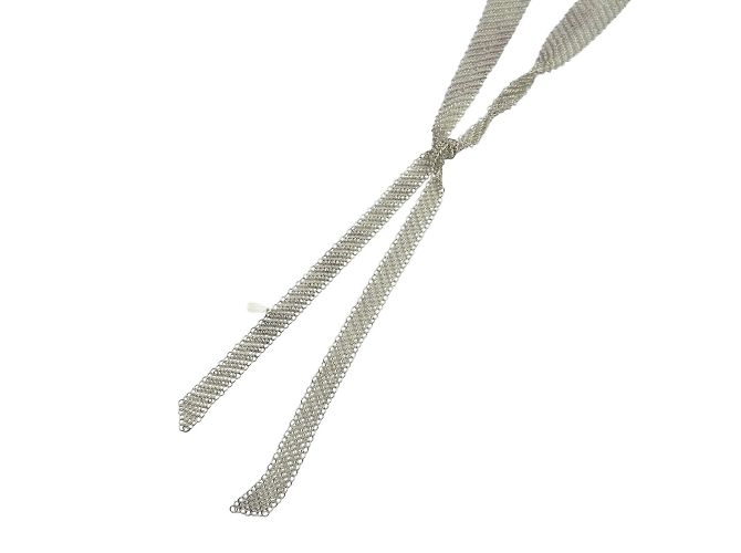Tiffany & Co Collana in argento 925 a rete Tiffany Elsa Peretti - vista 4