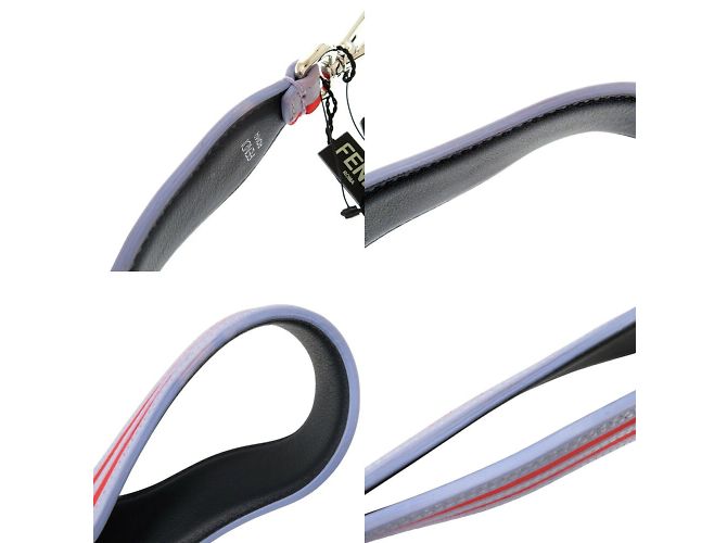 Fendi Strap You Schultergurt aus Wildleder Rot Lila - Ansicht 10