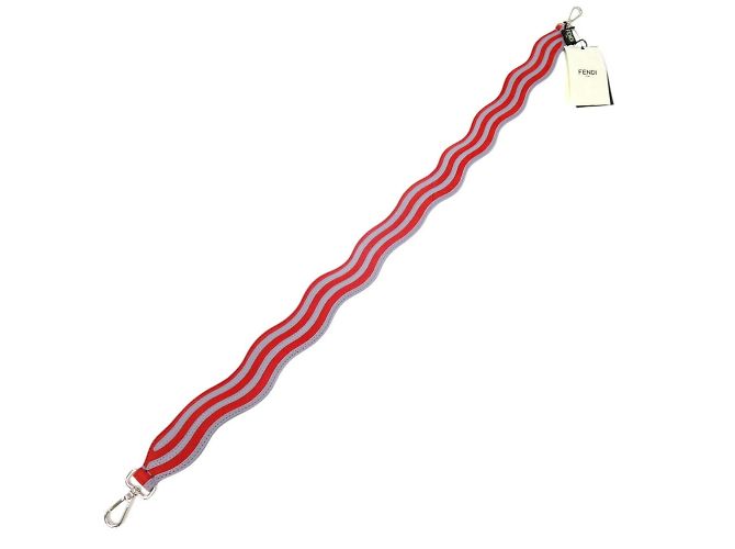 Fendi Strap You Schultergurt aus Wildleder Rot Lila - Ansicht 3