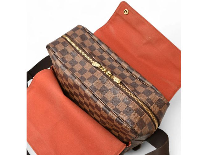Borsa a Spalla Naviglio Damier Louis Vuitton Marrone Damier ebene - vista 11