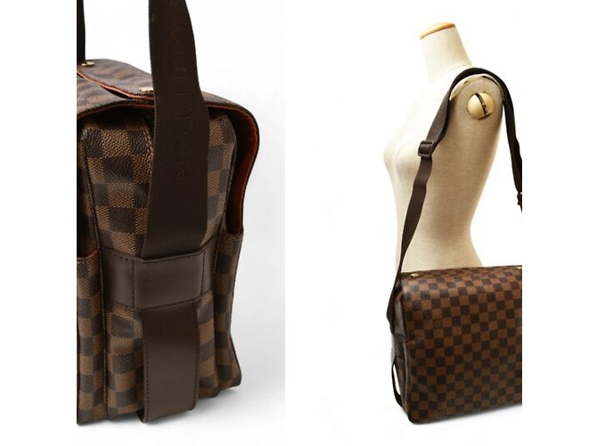 Borsa a Spalla Naviglio Damier Louis Vuitton Marrone Damier ebene - vista 2