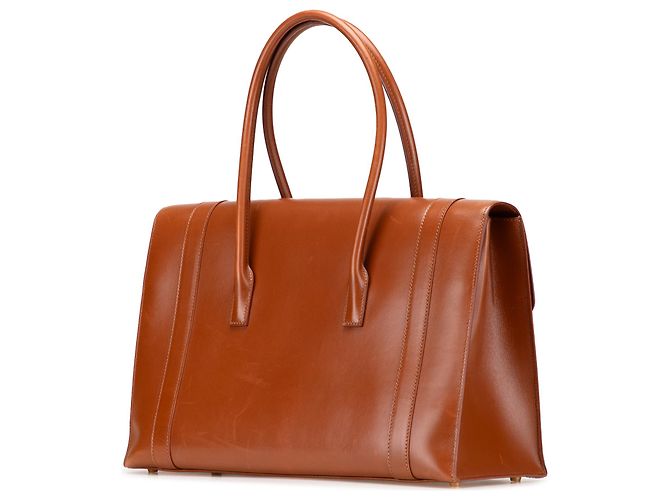 Borsa Hermès Drag 37 in vitello marrone - vista 2