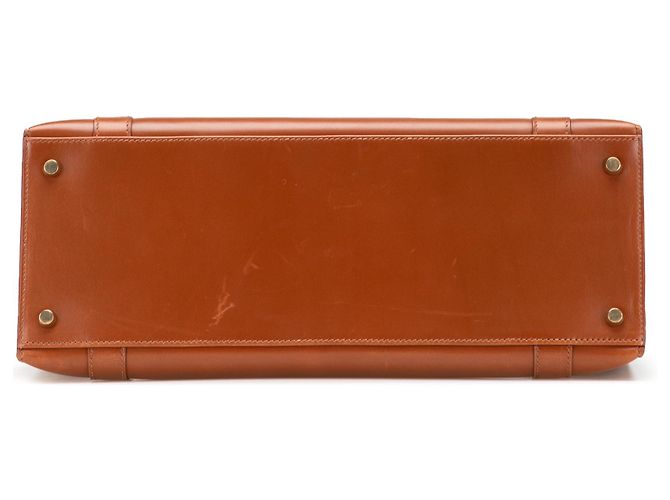 Borsa Hermès Drag 37 in vitello marrone - vista 3