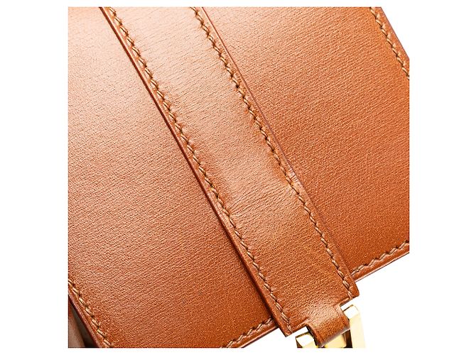 Borsa Hermès Drag 37 in vitello marrone - vista 8